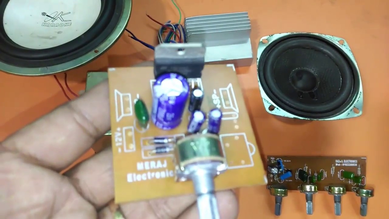 Small amplifier using tda7297 - YouTube