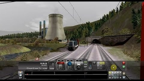 Railworks 3 Train Simulator 2012 - Cruising By A Nuclear Power Plant