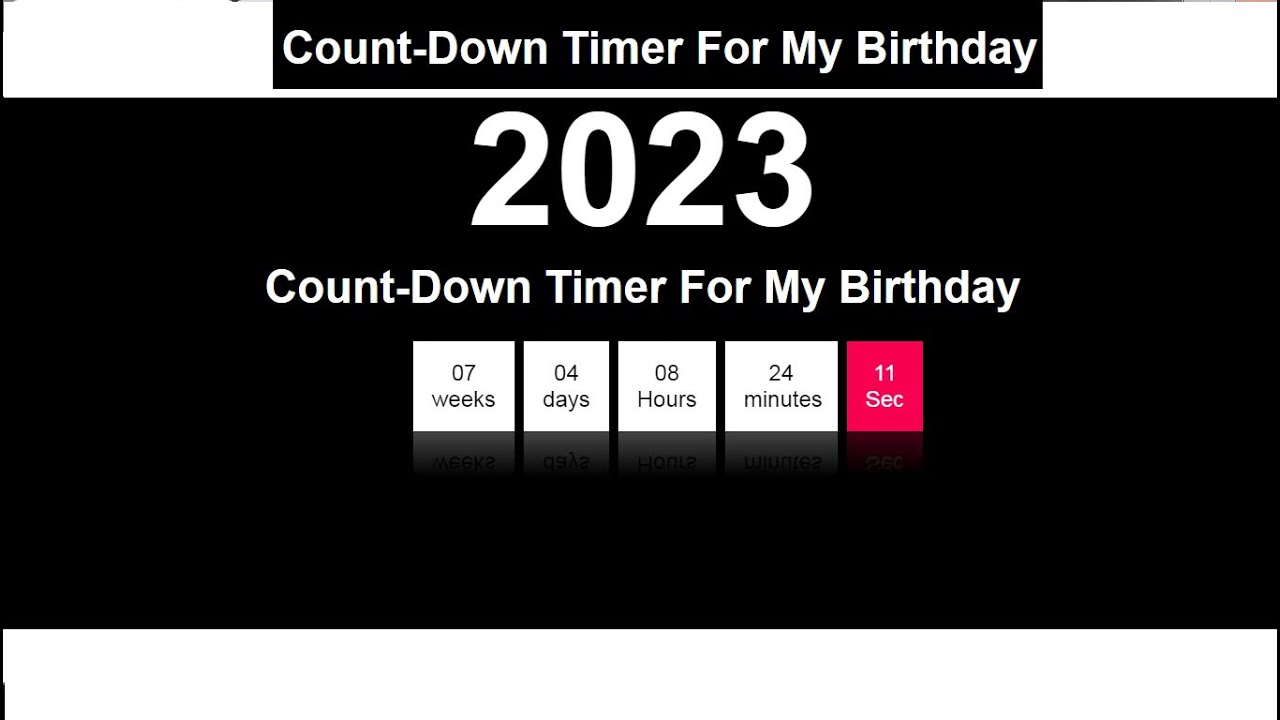 How to Create Count Down timer Using Html,CSS and J Query step by step ...
