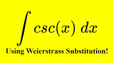 A very NICE & SIMPLE use of Weierstrass substitution.
