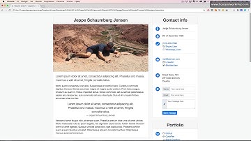 Bootstrap 4: Create a resume and CV page – About the project