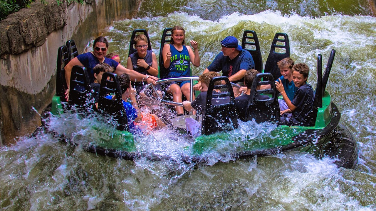 Roaring Rapids - POV - Six Flags over Texas