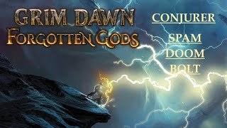 -GRIM DAWN-1 HAND SHIELD BOLTCALLER CONJURER SPAM COLD DOOM BOLT RAVAGER OF FLESH JULY 2025