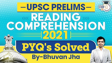UPSC Prelims 2021 CSAT | Reading Comprehension PYQ