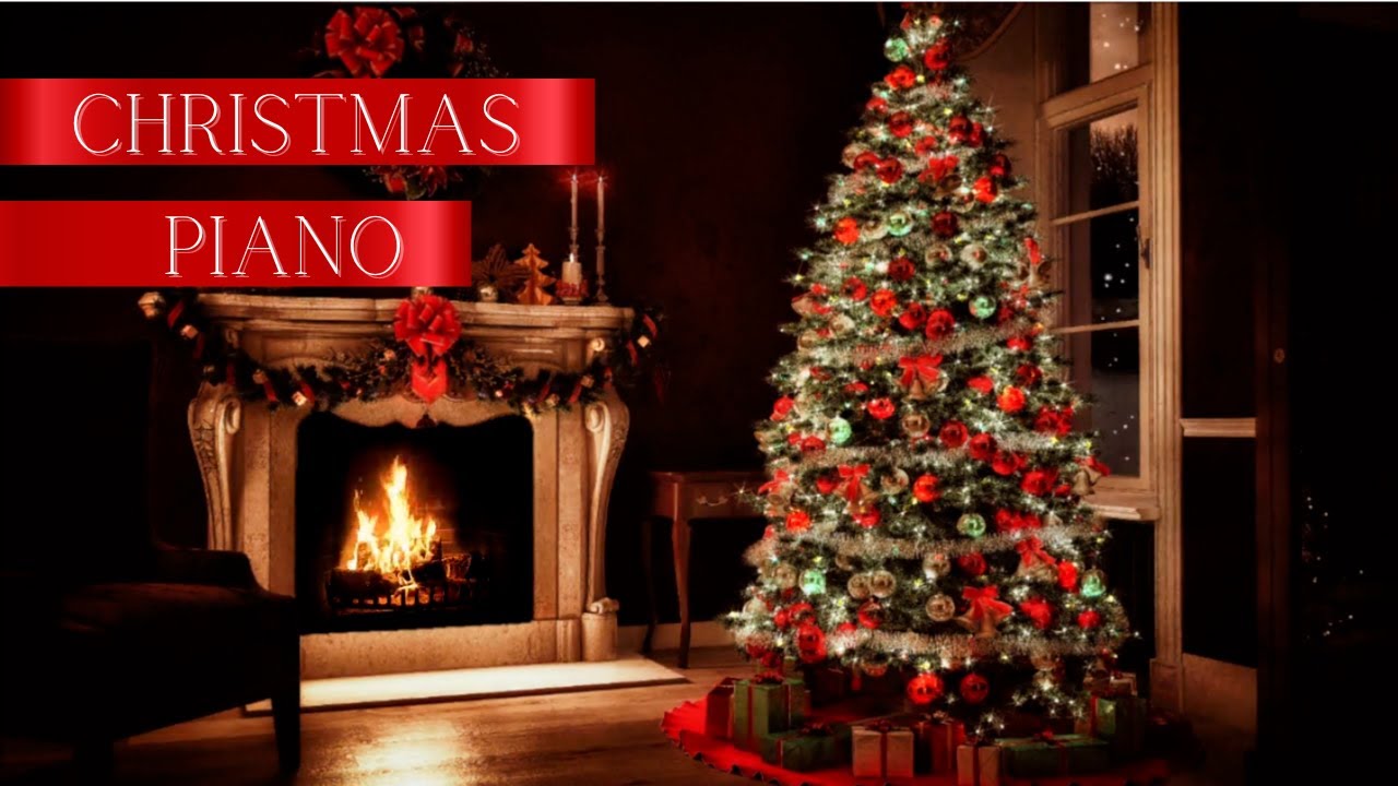 Christmas Ambience with Relaxing Piano Christmas Music (1 Hour) Glowing ...