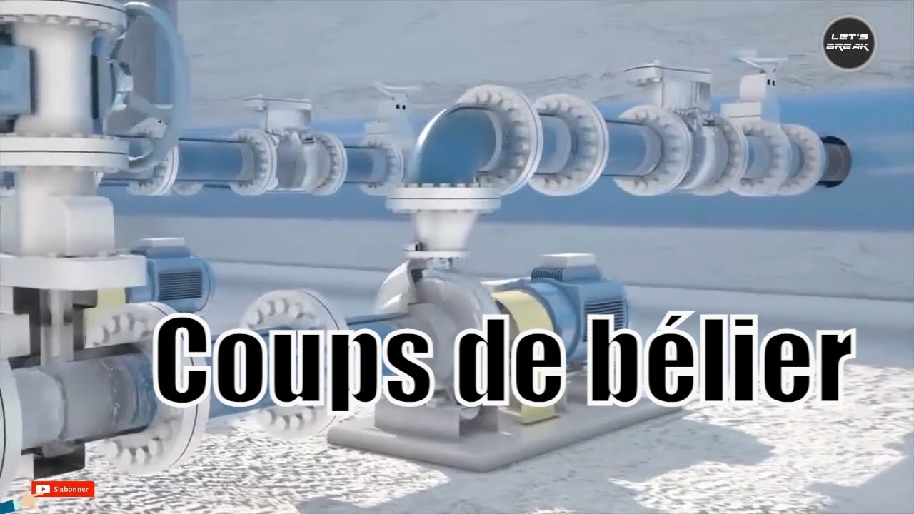 Coups de bélier sur l'ensemble des équipements hydromécanique d'une station de pompage.