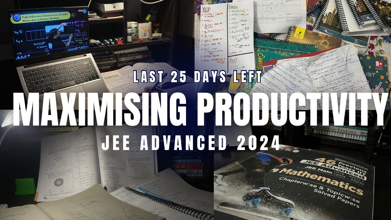 Day in a Life of JEE Advanced 2024 aspirant || 25 days left || 12 ...