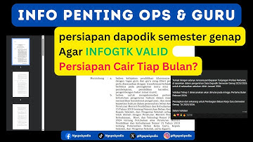 INFO PENTING OPS | RILIS KEPMENDIKDASMEN TERBARU NO 221/P/2025 AGAR INFOGTK SEMESTER GENAP VALID