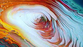 #193 My prettiest straight pour ever! Must see #acrylicpour #fluidart #abstract #arttherapy