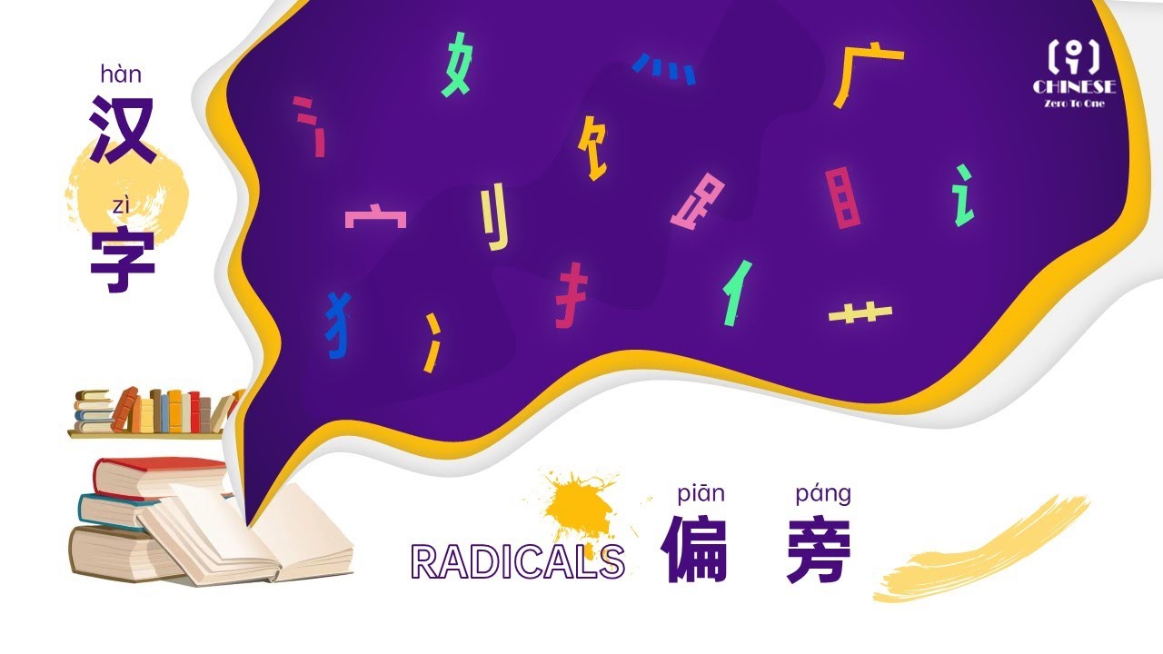 Chinese Characters - Radicals 01 - 偏旁01 - YouTube