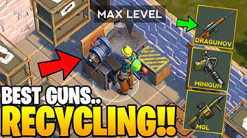 WHAT YOU GET IF YOU RECYCLE THE BEST GUNS ON MAX LEVEL MACHINE - Last Day on Earth: Survival
