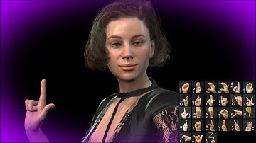 Iclone 7.9 & ACCULIPS😉Extremely Beautiful & I Do Sign Language!😉Character Creator & Skingen 1080p