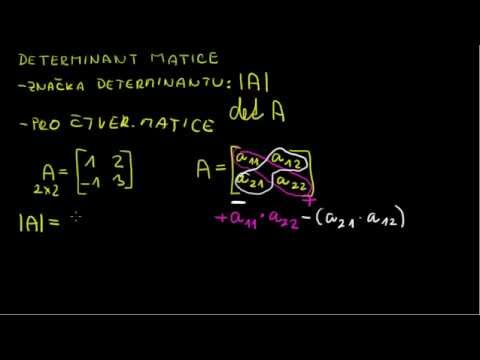 Video: Změní transpozice matice determinant?