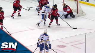 Rasmus Dahlin Scores Goal Despite Breaking Stick