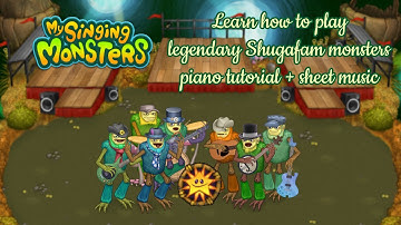 Learn how to play Shugafam monsters on Shugabush Island - My Singing Monsters - piano tutorial