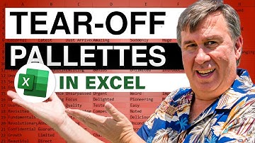 Excel - Boost Your Excel Workflow with Tear-Off Palettes | Learn Excel Tips & Tricks - Episode 371