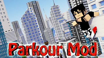 Minecraft ULTIMATE PARKOUR MOD Showcase Slow Motion Mirrors Edge Free Running Mod 