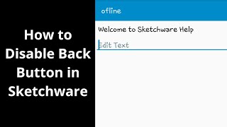 How to Disable Back button in Sketchware screenshot 1