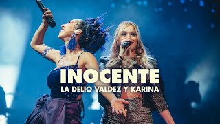 Video-Miniaturansicht von „Inocente (En Vivo En El Luna Park) - La Delio Valdez y Karina“