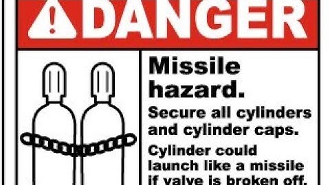 Oxygen cylinder, a deadly Missile if mishandled.