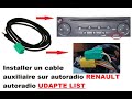 Install auxiliary cable renault autoradio update list tutorial