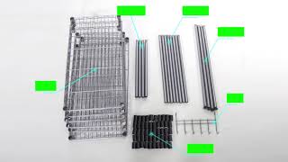 How to install Homdox 6 Tier Wire Storage Shelves?