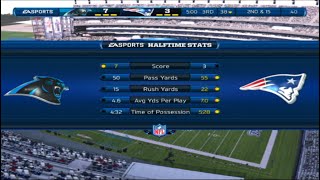 Madden NFL 13 panthers vs patriots (CPU vs CPU)