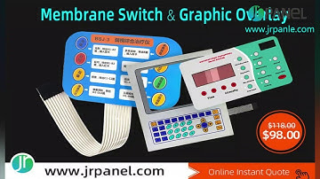JRPanel Membrane Switch Graphic Overlay  Silkscreen cutting  Cheap China Fab PC PET 3M Adhesive Spac