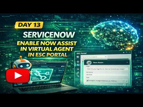 Enable Now Assist in Virtual Agnet in ESC Portal | DAY 13