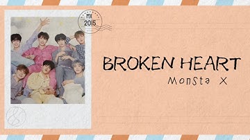 Broken heart - MONSTA X [몬스타엑스] LYRICS VIDEO [ HAN/ROM/ENG ]