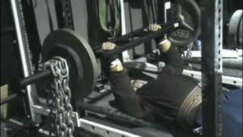 EliteFTS.com - Swiss Bar Floor Press With Chains