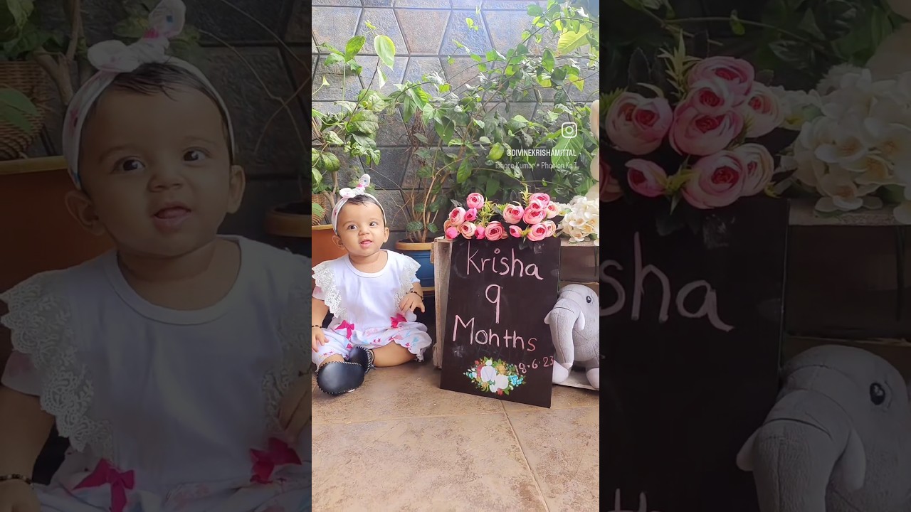 9 month old baby Photoshoot Idea ..Japani Gudiya