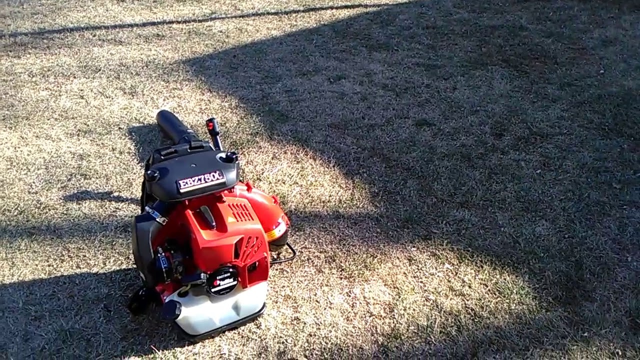 Cute Kid with Redmax Leaf Blower - YouTube