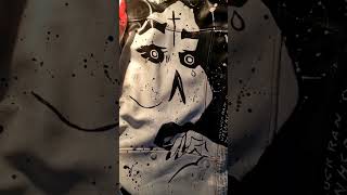 THE FACE OF THE AVANTGARDE custom leather jacket - hand made artwork THE FACE OF THE AVANTGARDE custom leather jacket - hand made artwork