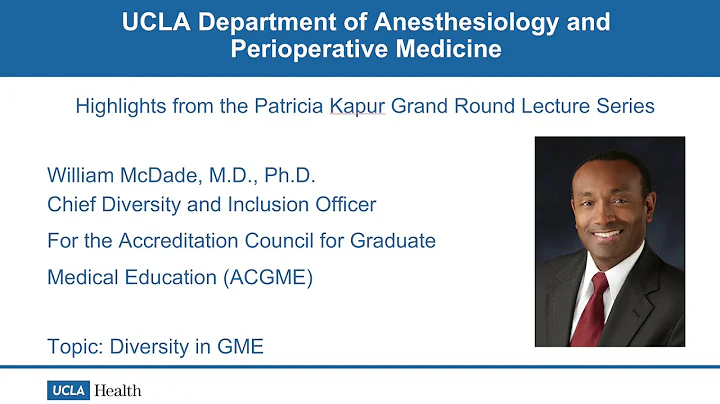 UCLA Anesthesiology Grand Rounds with Dr. William ...