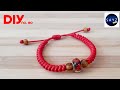 Diy red string bracelet  charm bracelet  sayz ideas no 80