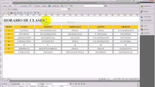 DREAMWEAVER CS5 - CREACION DE UN HORARIO DE CLASES (XHTML - CSS ).avi
