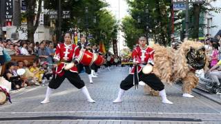 2016 新宿エイサーまつり　昇龍祭太鼓　モア4番街①