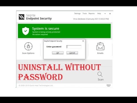Uninstall Seqrite End