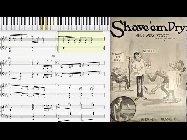 Sleduj Shave 'Em Dry by Sam Wishnuff (1917, Ragtime piano) na YouTube Sleduj Shave 'Em Dry by Sam Wishnuff (1917, Ragtime piano) na YouTube