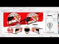 Belajar CorelDRAW Desain Helm Indonesia "INASIONALISME" KYT Vendetta 2 - INK Cl Max