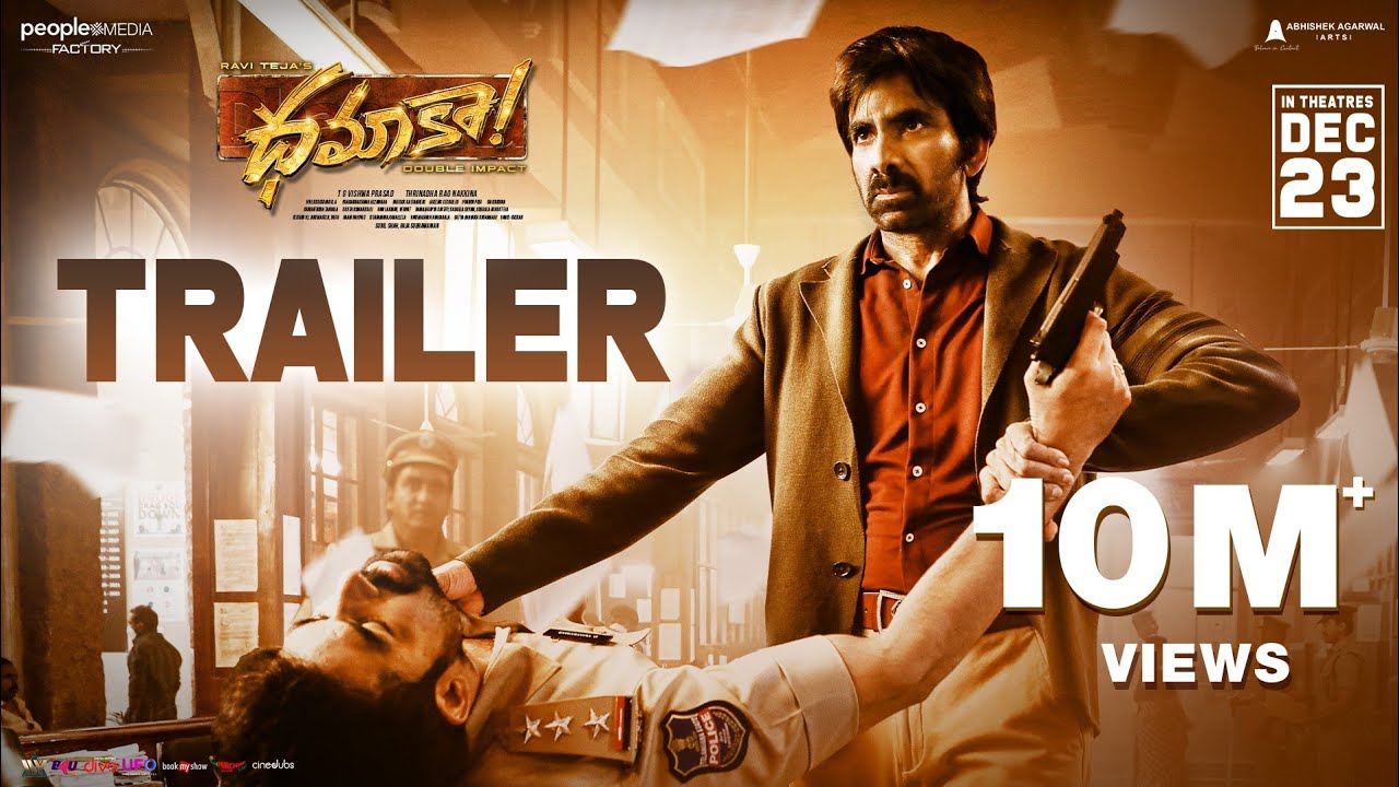 Dhamaka Telugu Movie Trailer | Ravi Teja | Sreeleela | Thrinadha Rao Nakkina | Bheems Ceciroleo