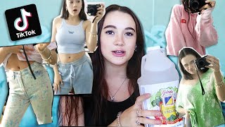 I Try The TikTok Dying Clothes Trend *Does it work??!* FionaFrills Vlogs