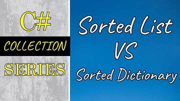 Sorted list and sorted dictionary in C# | C# Collection Part 8