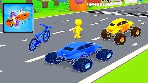 SHAPE SHIFTING 🚁🚲All Lavels Gameplay | Shape Shifting Game Level 101