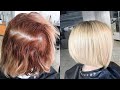 RED TO BLONDE HAIR TRANSFORMATION