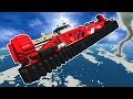 TORNADO PICKS UP HOVERCRAFT? - Stormworks Multiplayer Gameplay - Sinking Ship Survival