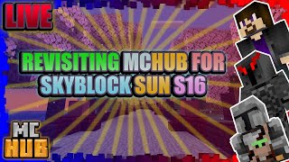 Checking out Skyblock Sun Season 16 on MCHUB @SiblingsDen