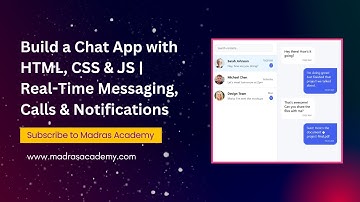 💬 Modern Chat App with HTML, CSS & JavaScript | Real-Time Messaging, Calls & Notifications 📞📨
