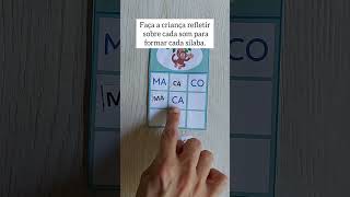 Confira essa dica de atividade para explorar as sílabas.